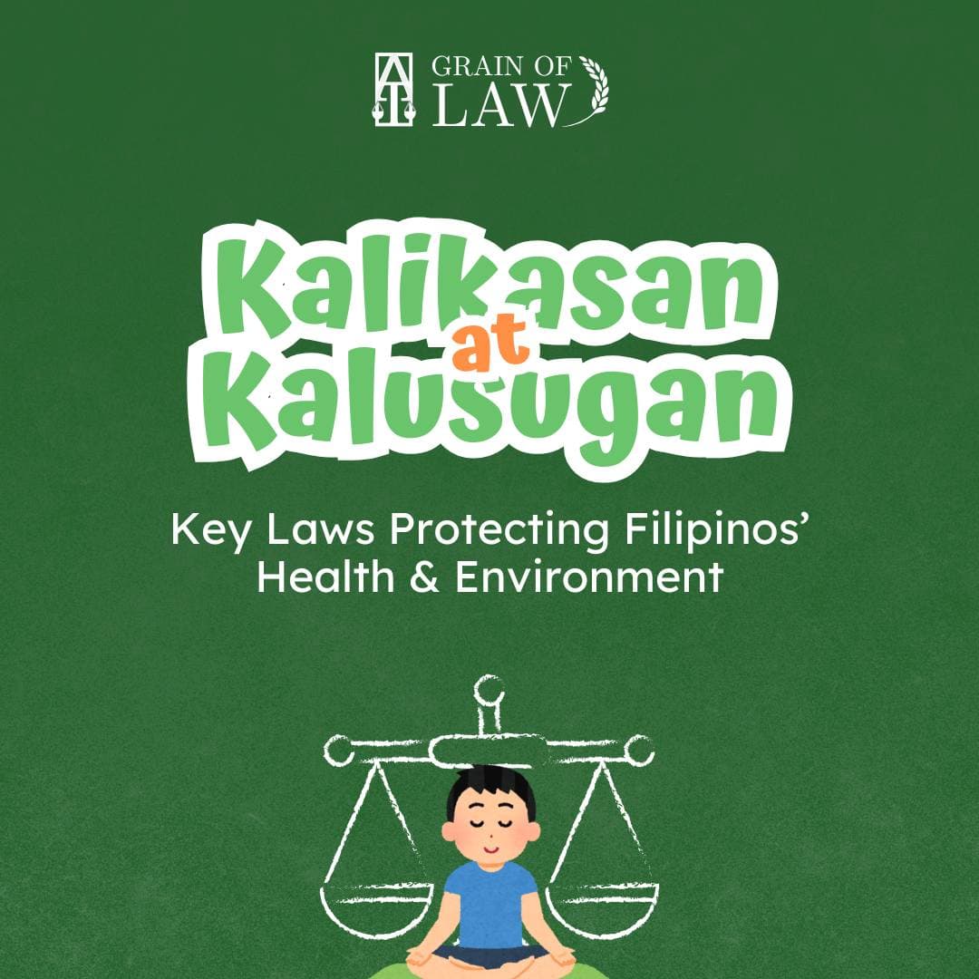 Key Laws Protecting Filipinos' Health and Environment