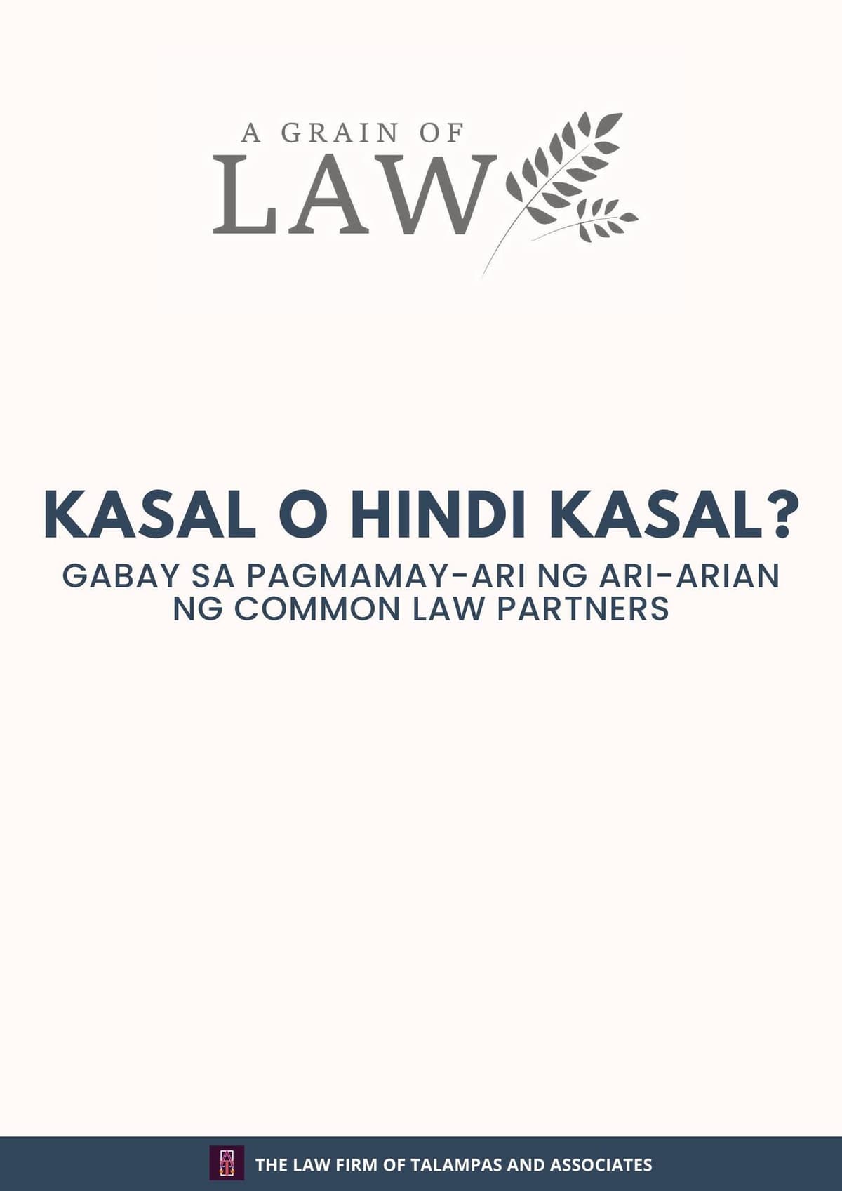 A GRAIN OF LAW: Property Relations of Unions Without Marriage ⚖️